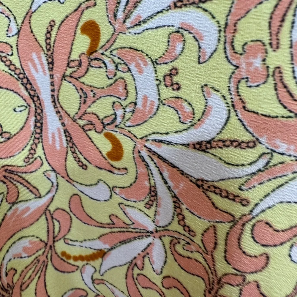 Farm Rio Sleeveless Dress - Yellow and peach size Large - Picture 3 of 5